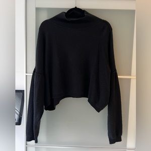 Free People - Cashmere mock neck cropped sweater